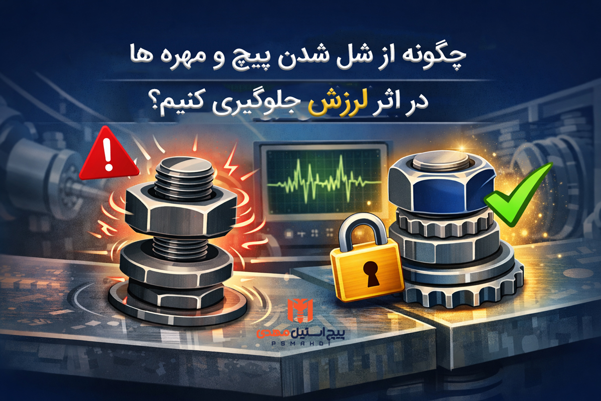 چگونه از شل شدن پیچ و مهره‌ها در اثر لرزش جلوگیری کنیم؟