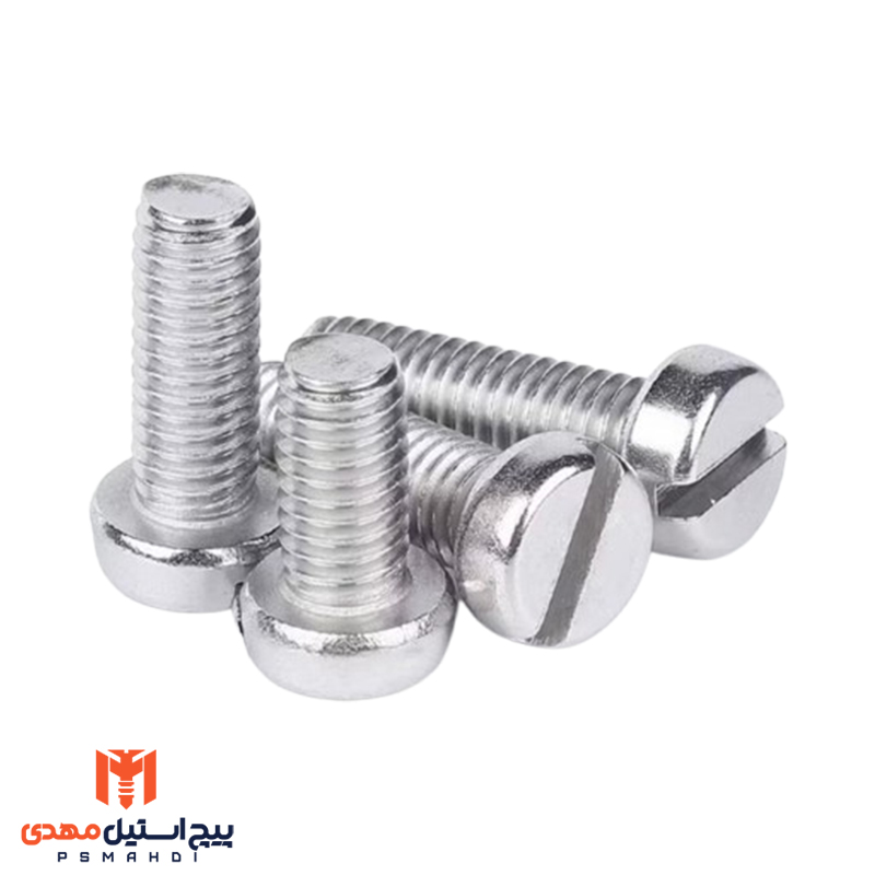 پیچ استوانه دوسو استیل